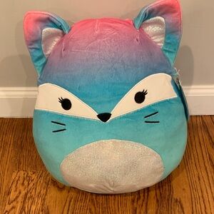 Squishmallows Blue and White Fox Plush